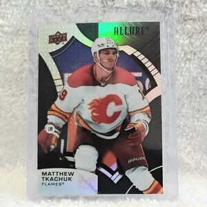 5/$20 Mint 2021/22 UD Allure Matthew Tkachuk Black Rainbow NHL Card 94!!